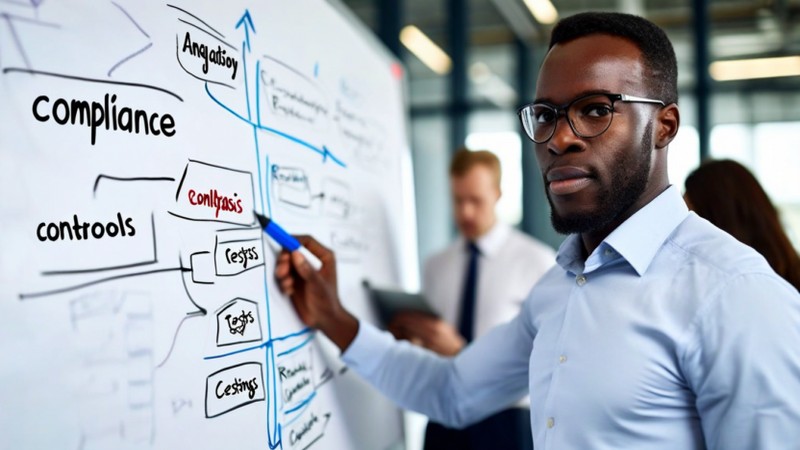 Compliance methodology comparison chart showing gap analysis workflow versus controls testing process